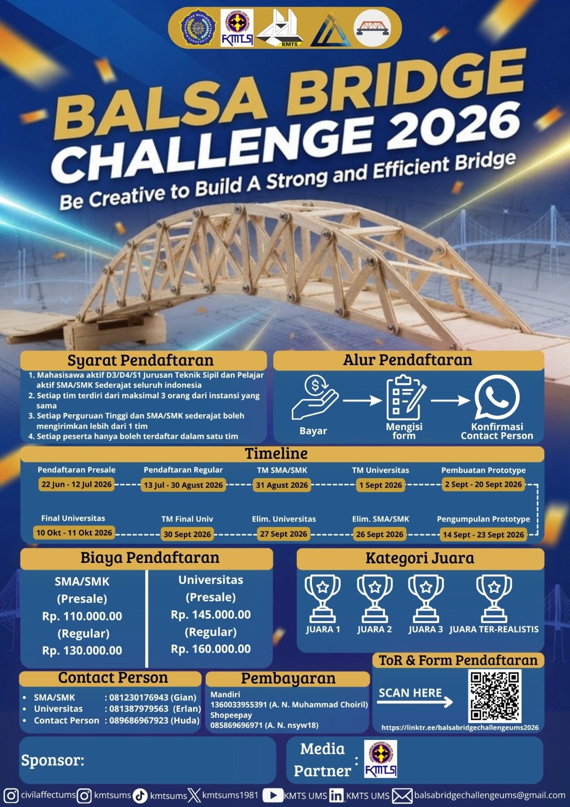 BALSA BRIDGE CHALLENGE 2026