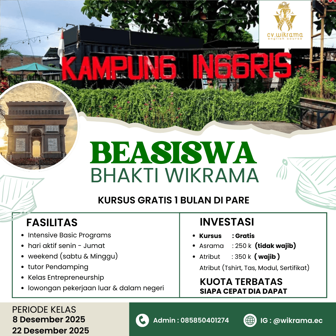 Beasiswa Kampung Inggris Pare