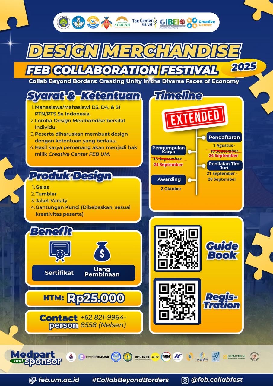 DESIGN MERCHANDISE FEB COLLABORATION FESTIVAL