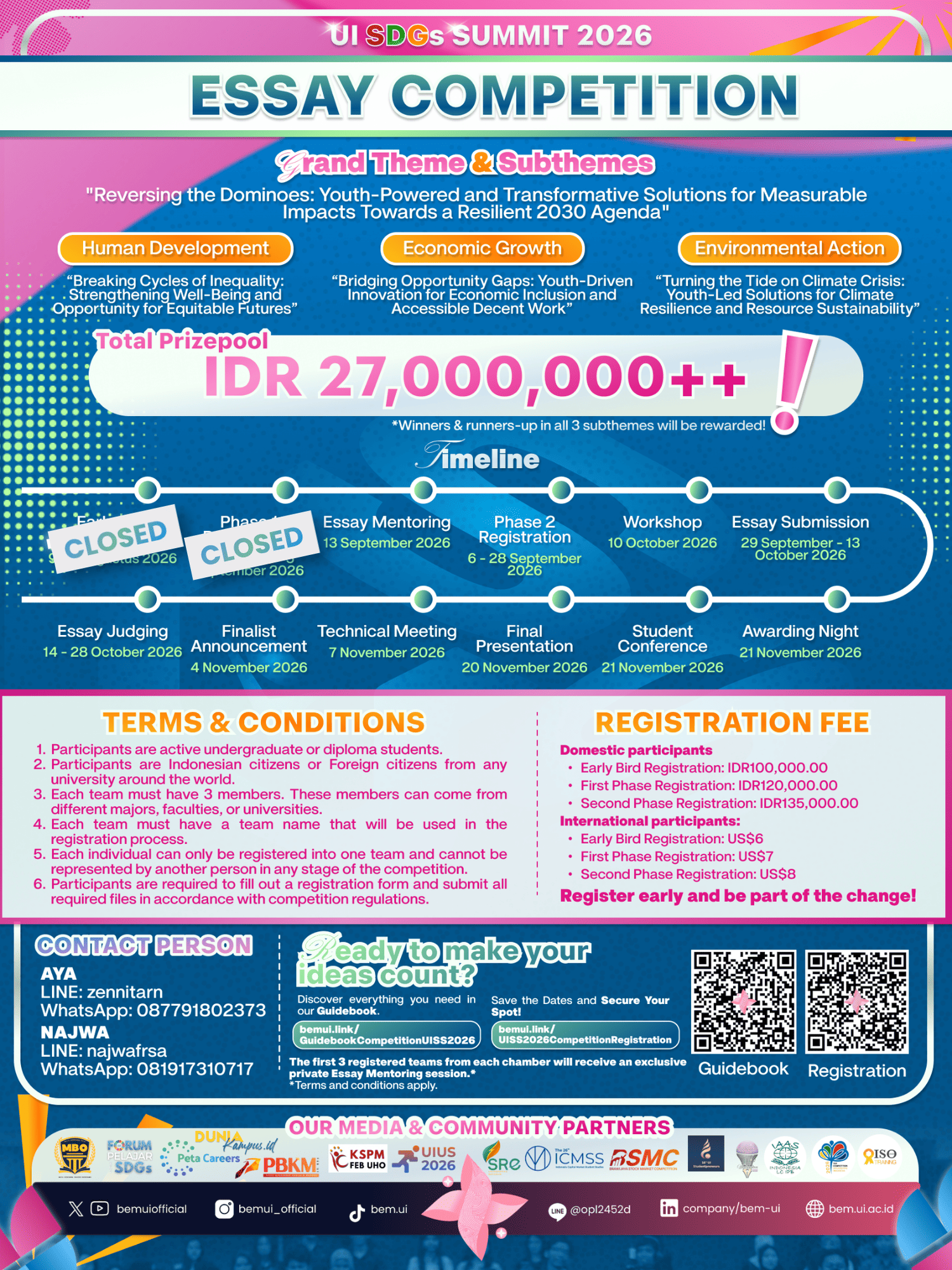 Essay Competition UI SDGs Summit 2026