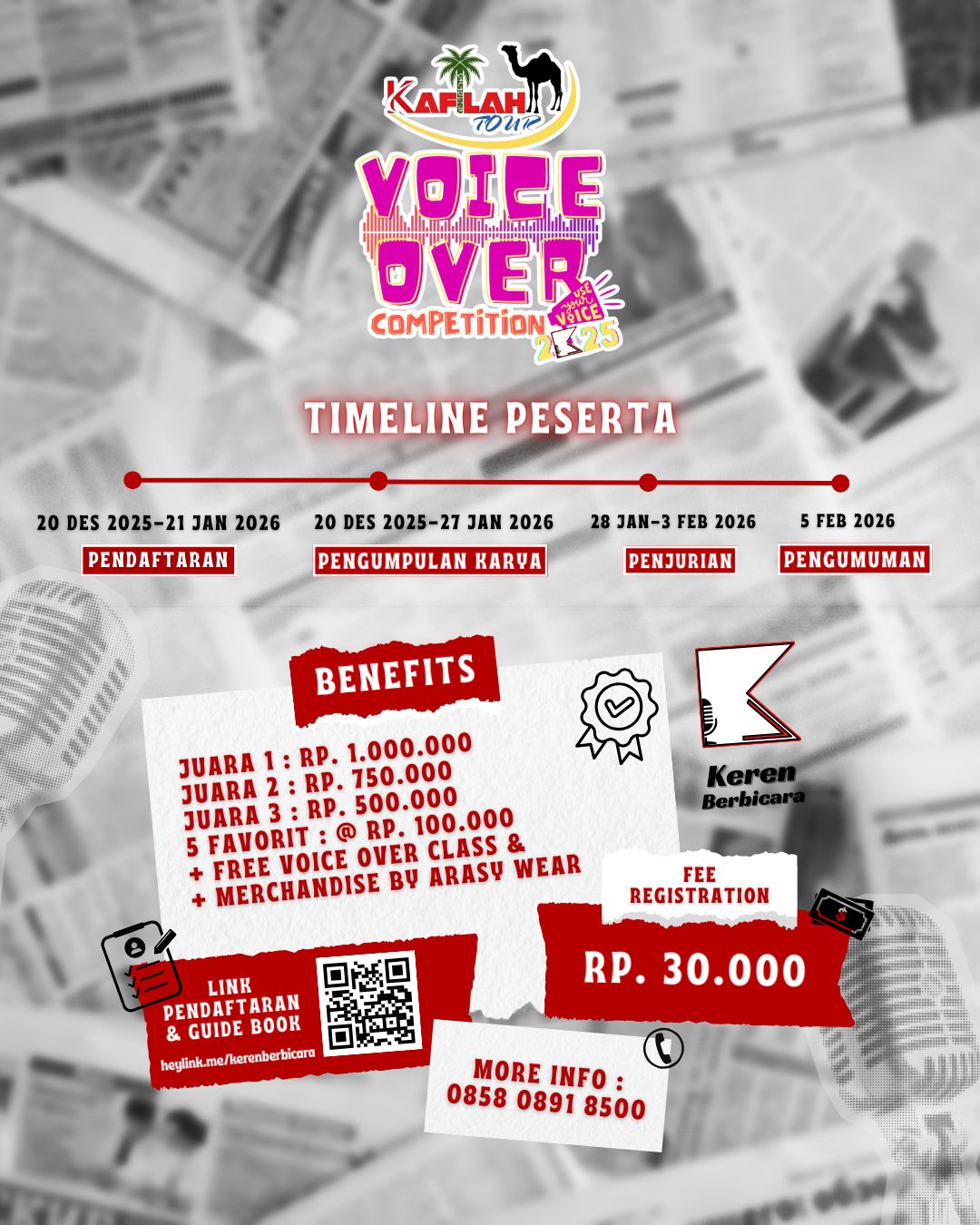 Kafilah Tour Voice Over Competition 2K25