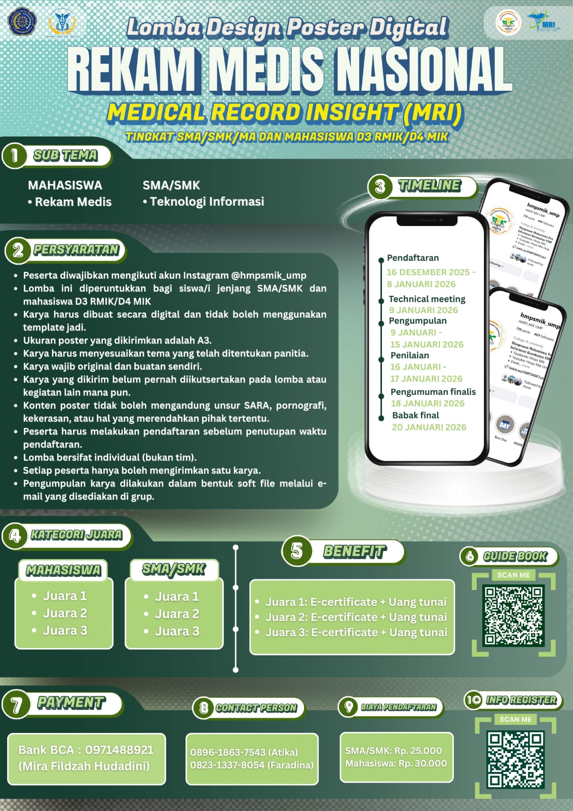 LOMBA DESIGN POSTER DIGITAL REKAM MEDIS NASIONAL (MRI)