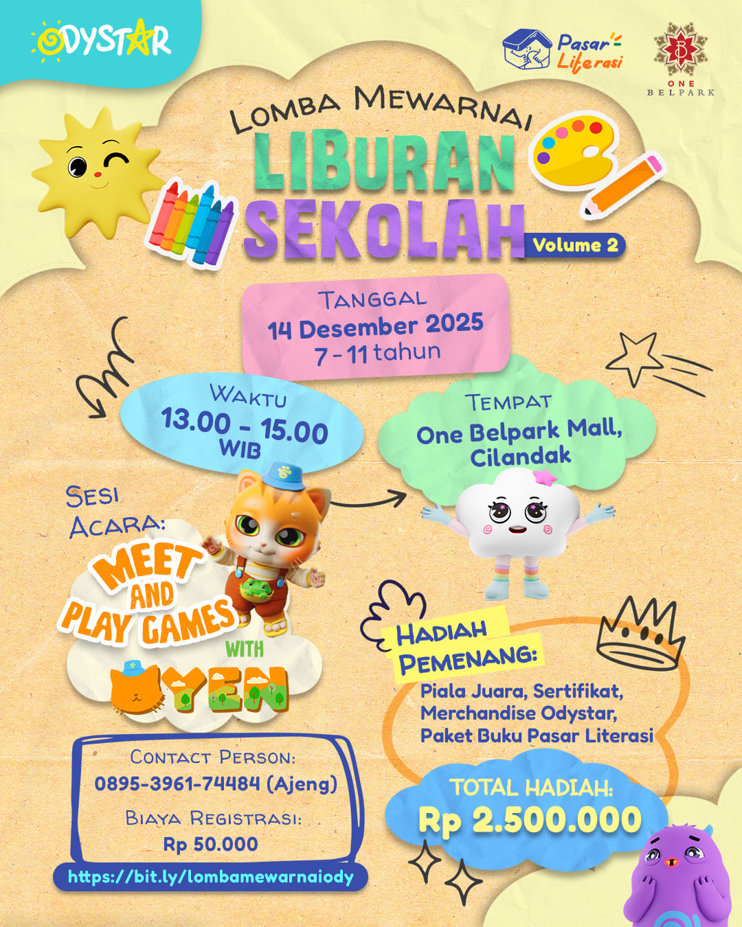 Lomba Mewarnai Odystar | One Belpark Mall