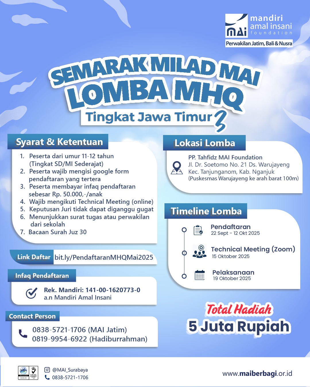 Lomba MHQ Semarak Milad MAI Ke-11