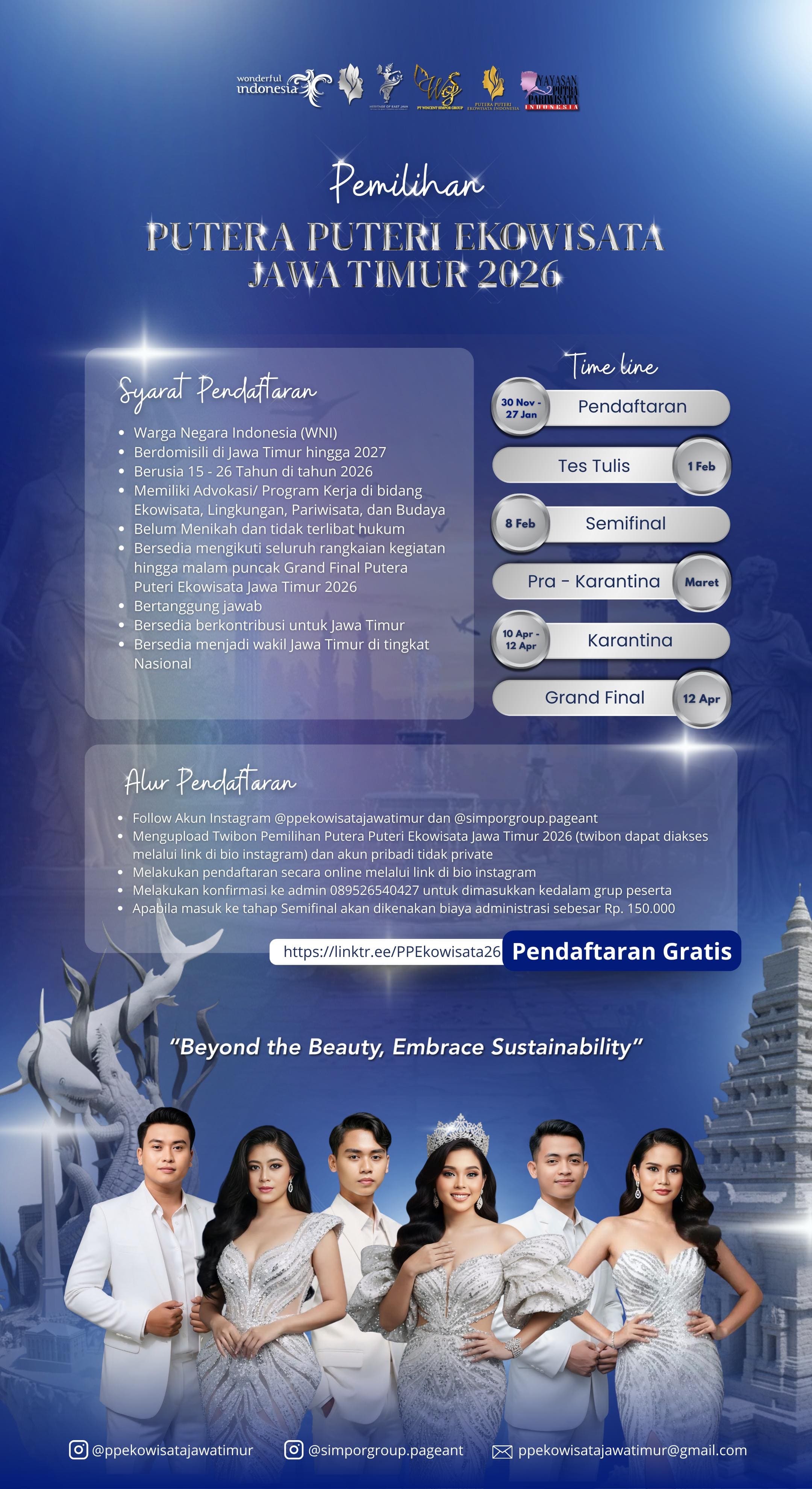 Pemilihan Putera Puteri Ekowisata Jawa Timur 2026