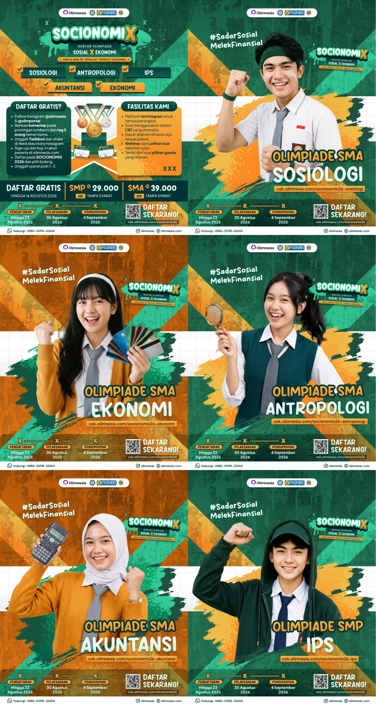 SOCIONOMIX (Gebyar Olimpiade Sosial & Ekonomi) 2026